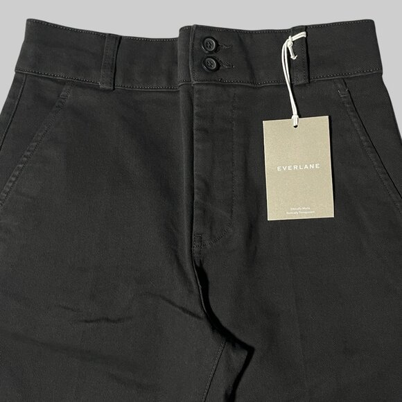 NWT Everlane The Organic Kick Flare Pant Womens 4 Black - Picture 7 of 12
